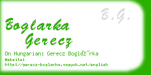 boglarka gerecz business card